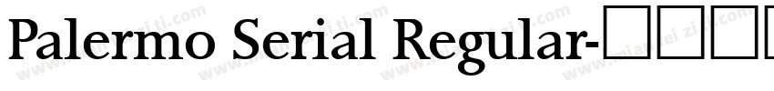 Palermo Serial Regular字体转换